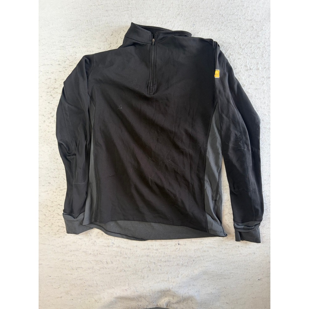 Arc'teryx  Zip Neck Pullover Mens Medium Black Gray Base Layer Half Zip